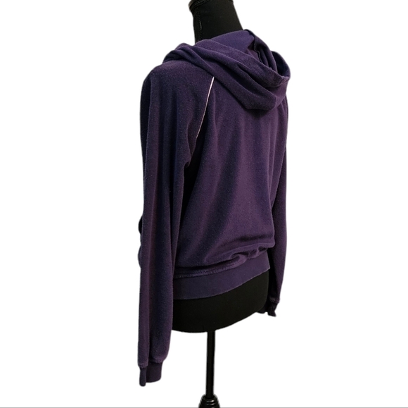 Ron Jon Surf Shop Terry Cloth Hooded Zip Up Track Jacket Dark Blue Size S - Picture 6 of 8